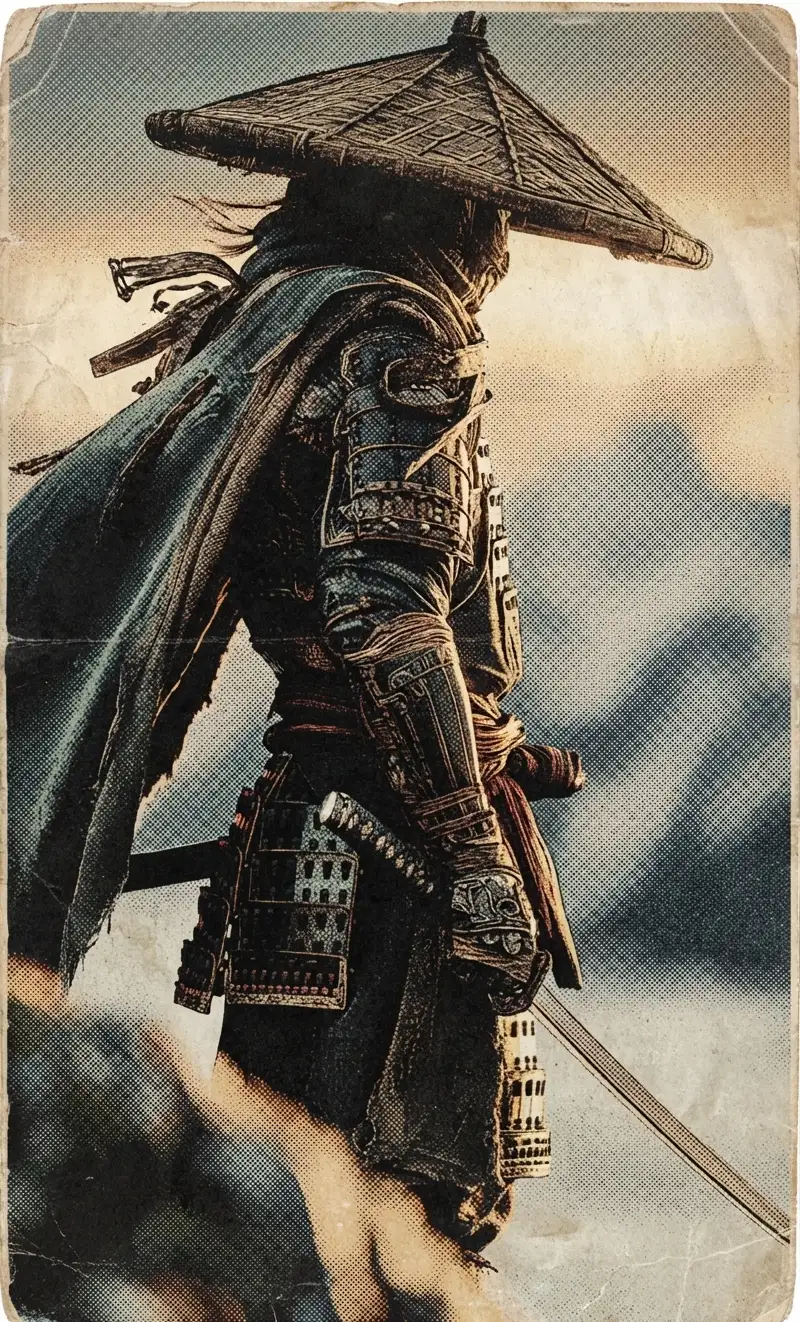 Vintage digital illustration of Man in a Pirate Costume, optimized for large-format wall art printing at 300 DPI