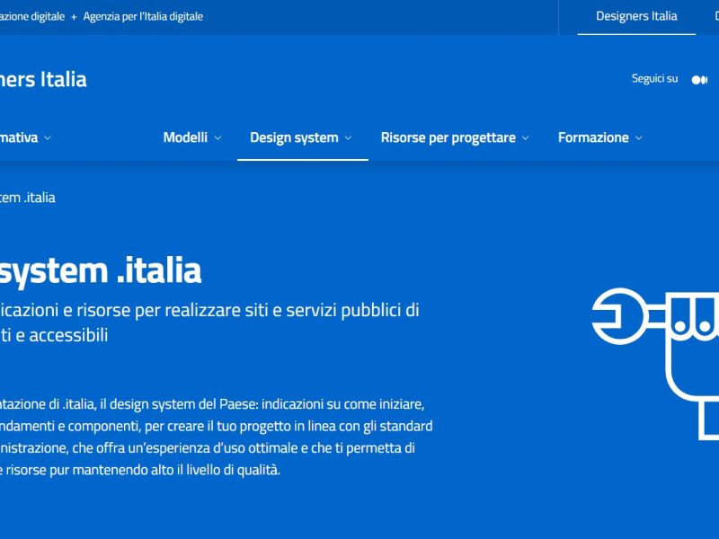 Designers Italia is the reference point for the design of the Public Administration – guides, tools, and a forum to foster collaboration and promote the role of human-centered design in the development of public services.