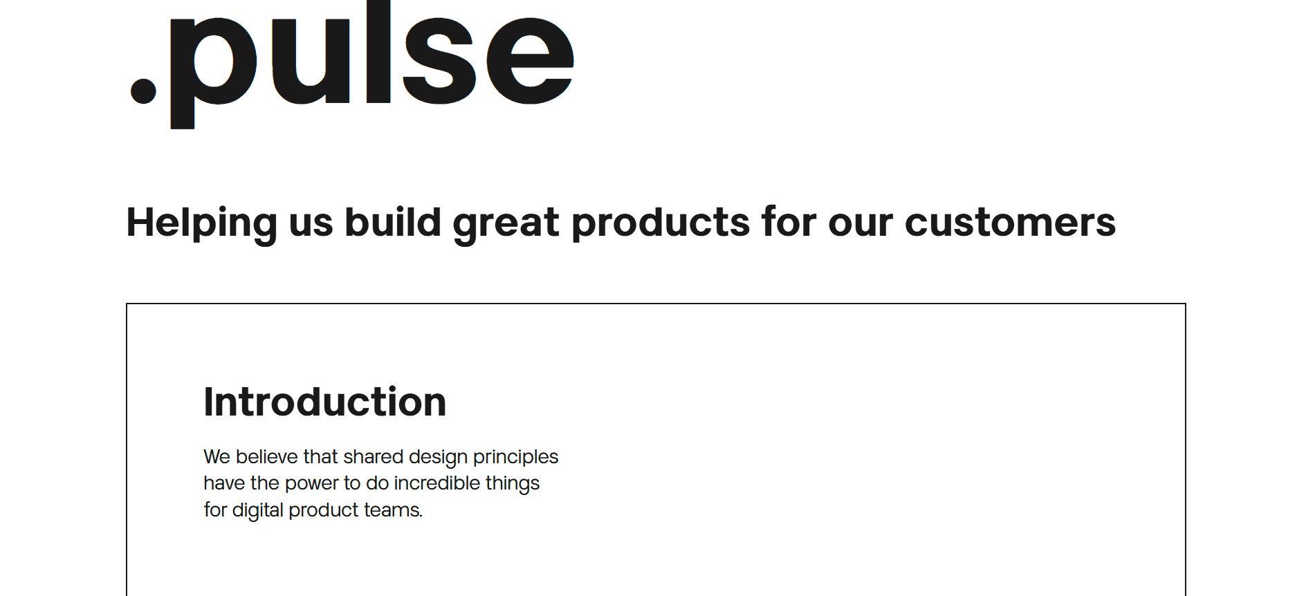 We have created .pulse as the one source of truth for all processes and beliefs inside Heartbeat Agency.