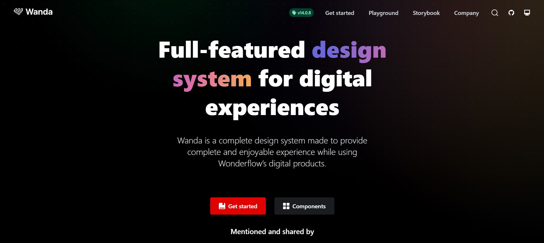 Wanda is Wonderflow's open-source design system tailored for crafting digital products and experiences.